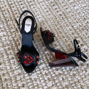 Women’s Fendi heeled sandals in a size 37